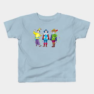 Cartoon boys in carnival costumes Kids T-Shirt